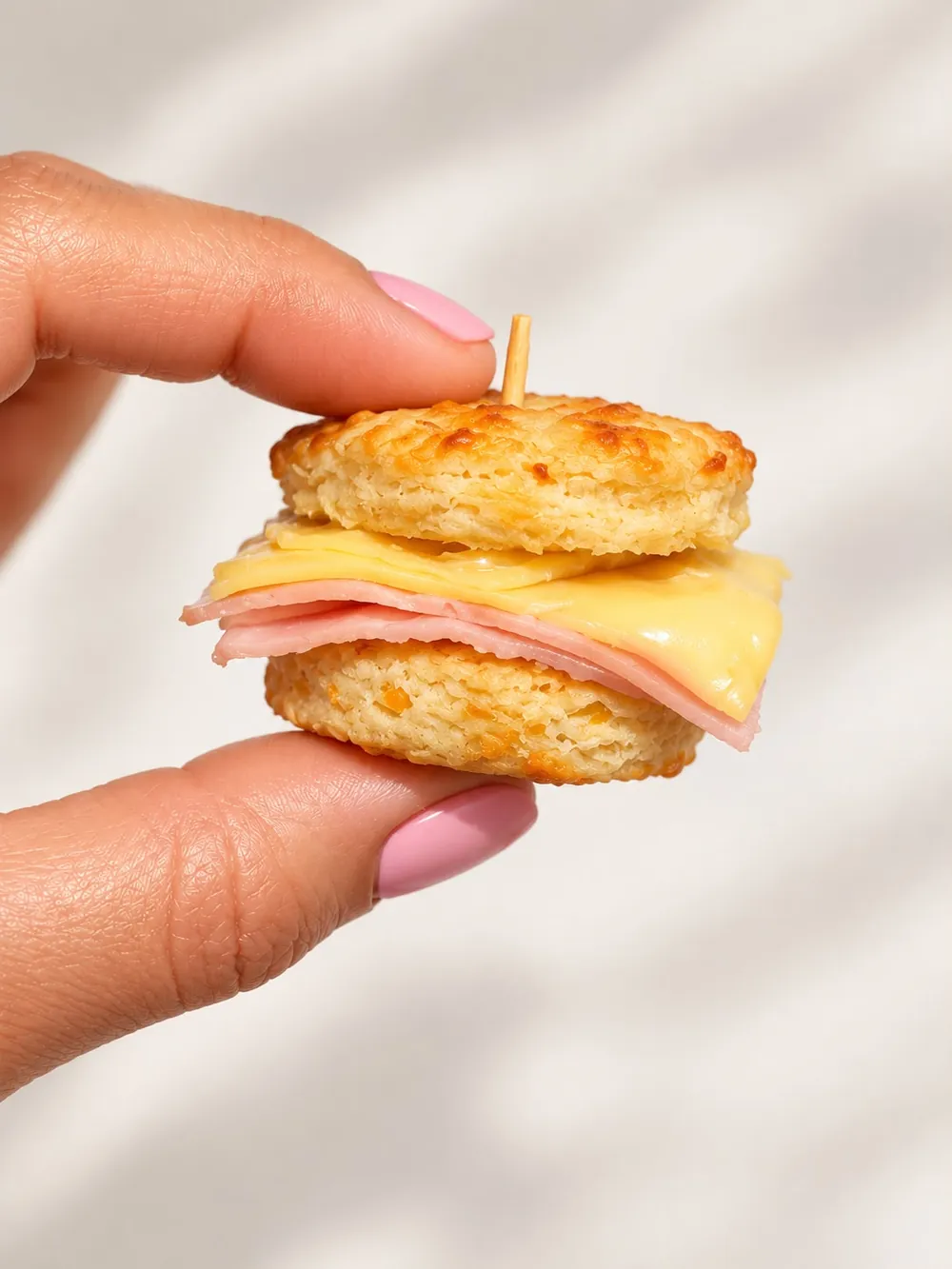 Mini scon de jamón y queso